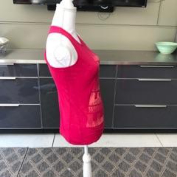 Pink "fierce" old navy tank top - Picture 2 of 5